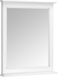 ASB-Woodline Зеркало Венеция 70 белое патина серебро – фотография-2